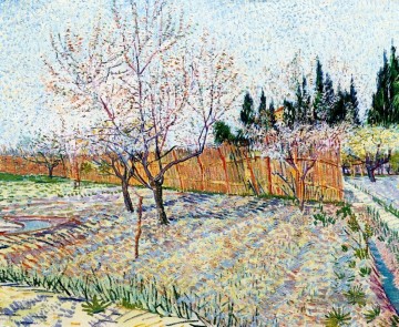 Verger avec des pêchers en fleurs Vincent van Gogh Peinture à l'huile